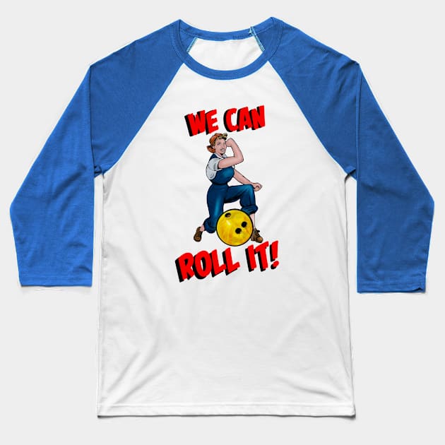 Rosie the Bowler Baseball T-Shirt by AmysBirdHouse